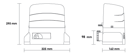 Automatisme de portail Roger Technology serie R30 dim 