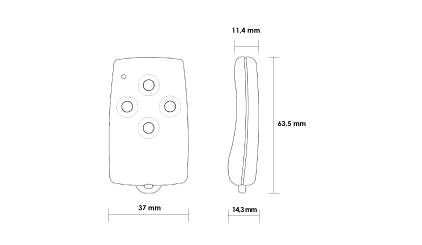 H80/TX22 dimensions